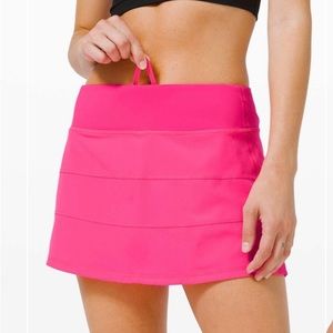 NWOT Lululemon pace revival skirt 13” in pink highlight size 6